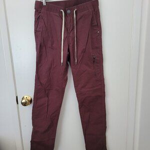 Vouri Men's Burgundy Ripstop Pants